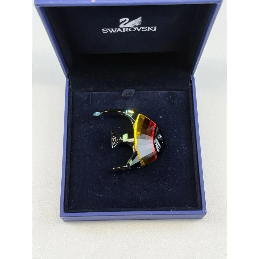 Swarovski Calabar Crystal Angel Fish Brooch NWT $75 #626207